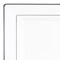 Smarty Had A Party 6.5" White with Silver Square Edge Rim Plastic Appetizer/Salad Plates (120 Plates), 120PK 516S-CASE - alternate 1